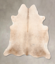 Champagne X-Large Brazilian Cowhide Rug 7'0"H x 6'7"W #B6698 by Hudson Hides