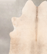 Champagne X-Large Brazilian Cowhide Rug 7'0"H x 6'7"W #B6698 by Hudson Hides