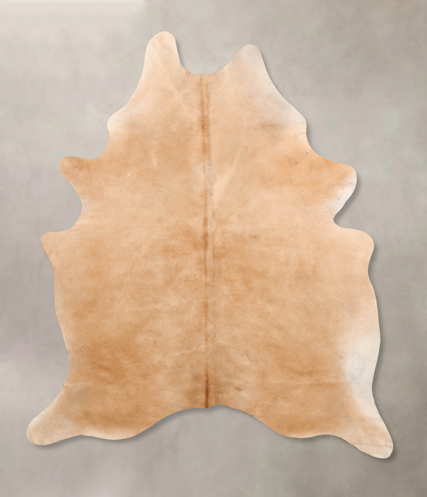 Beige X-Large Brazilian Cowhide Rug 8'1"H x 5'9"W #B6710 by Hudson Hides