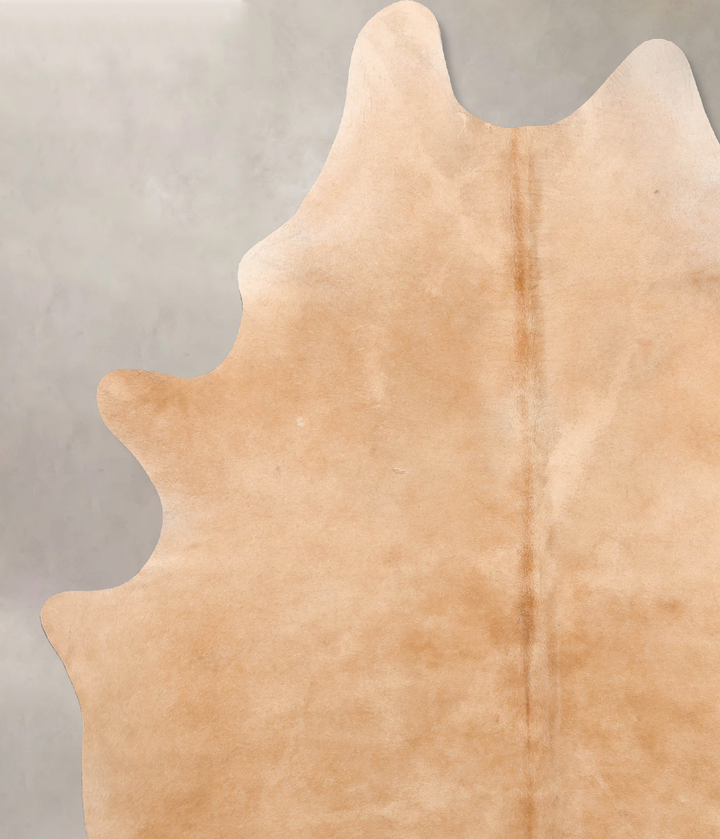 Beige X-Large Brazilian Cowhide Rug 8'1"H x 5'9"W #B6710 by Hudson Hides