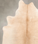 Grey with Beige X-Large Brazilian Cowhide Rug 7'0"H x 6'2"W #B6719 by Hudson Hides