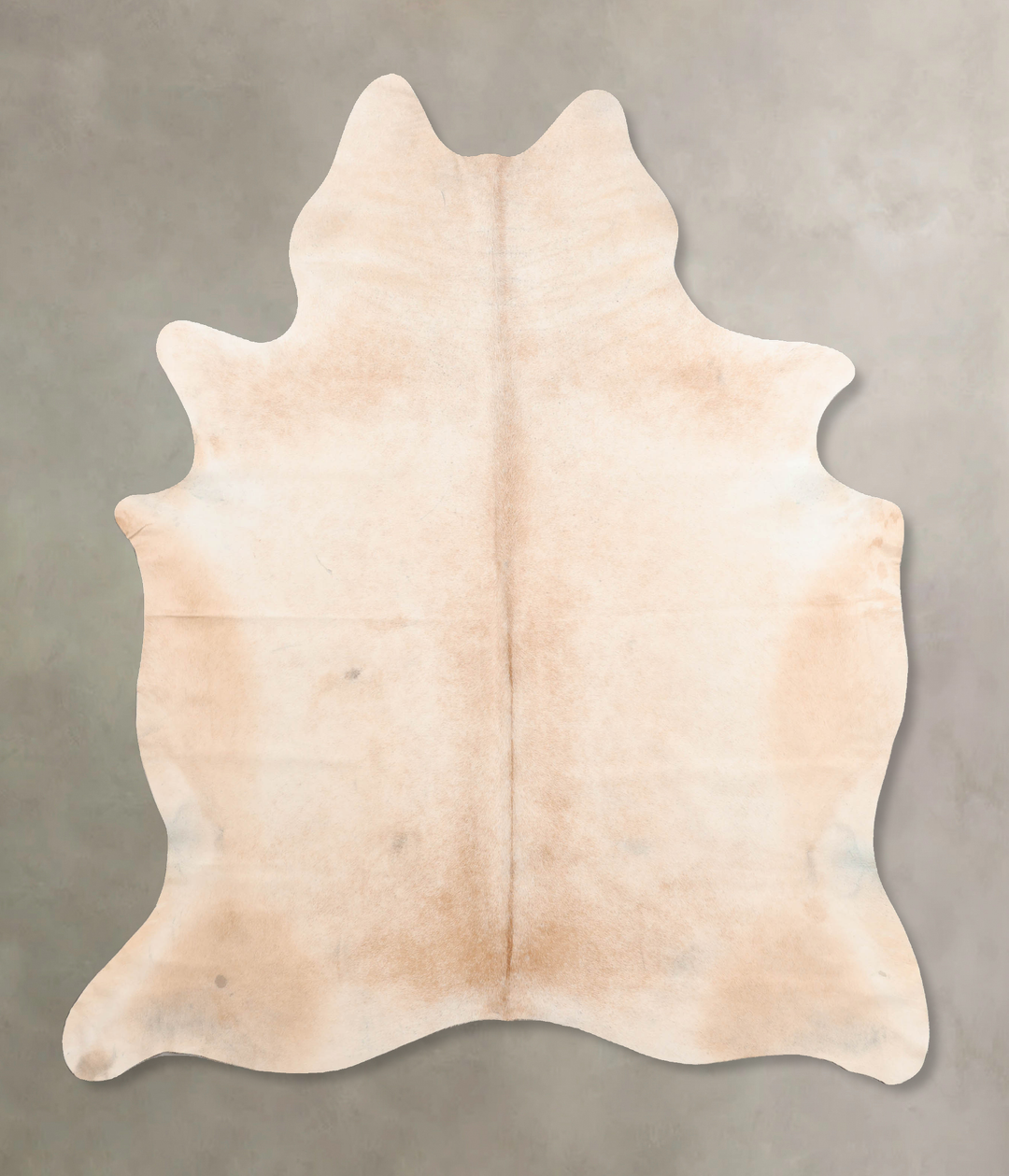 Beige X-Large Brazilian Cowhide Rug 7'4"H x 6'1"W #B6726 by Hudson Hid