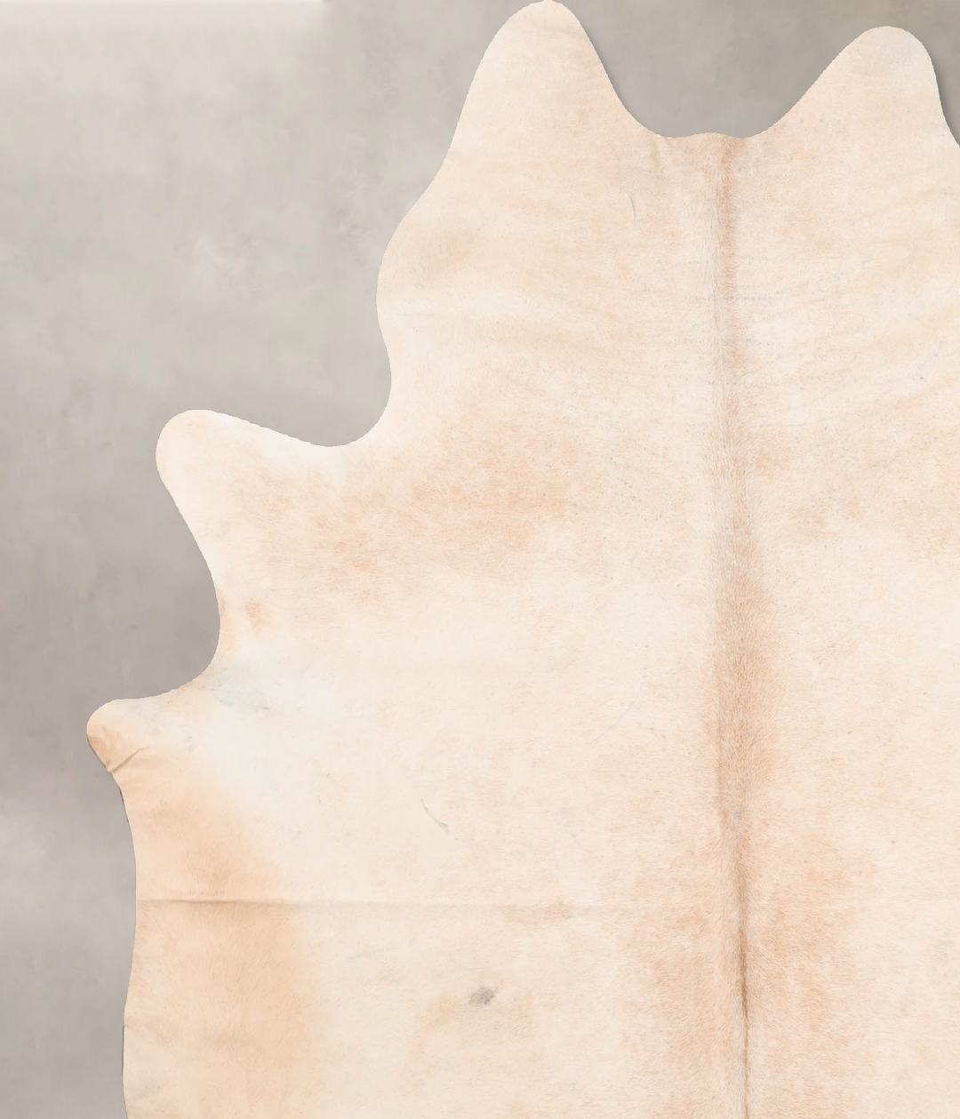 Beige X-Large Brazilian Cowhide Rug 7'4"H x 6'1"W #B6726 by Hudson Hid