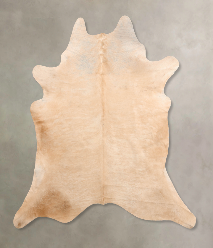 Beige XX-Large Brazilian Cowhide Rug 8'8"H x 7'10"W #B6740 by Hudson Hides