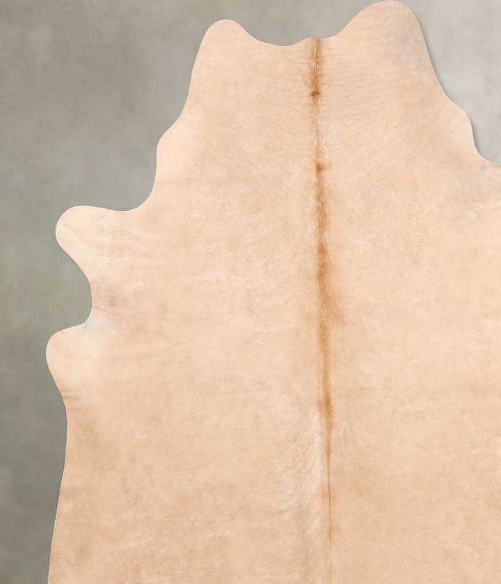 Beige XX-Large Brazilian Cowhide Rug 8'6"H x 7'7"W #B6770 by Hudson Hides