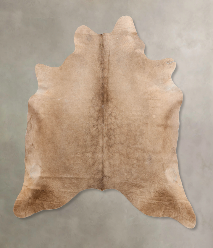 Champagne X-Large Brazilian Cowhide Rug 6'11"H x 6'1"W #B6799 by Hudson Hides