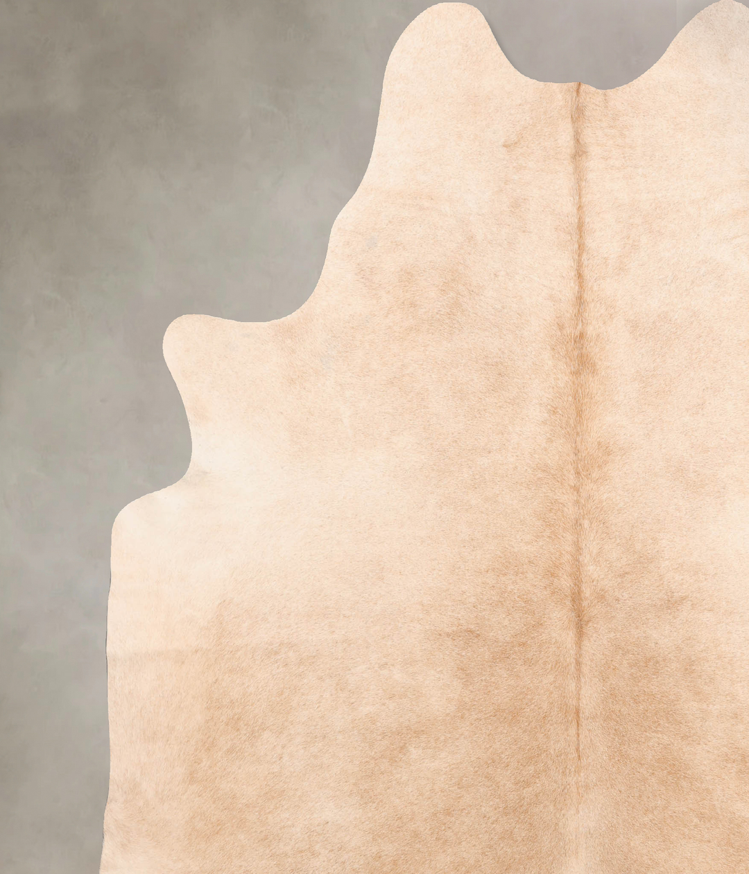 Beige XX-Large Brazilian Cowhide Rug 7'11"H x 6'11"W #B6880 by Hudson 