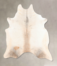 Grey with Beige X-Large Brazilian Cowhide Rug 7'2"H x 6'5"W #B6900 by Hudson Hides