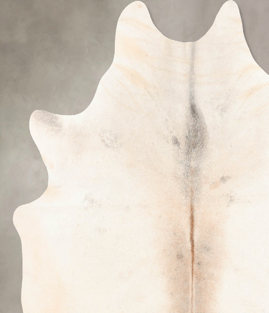 Grey with Beige Cowhide Rug #B6900