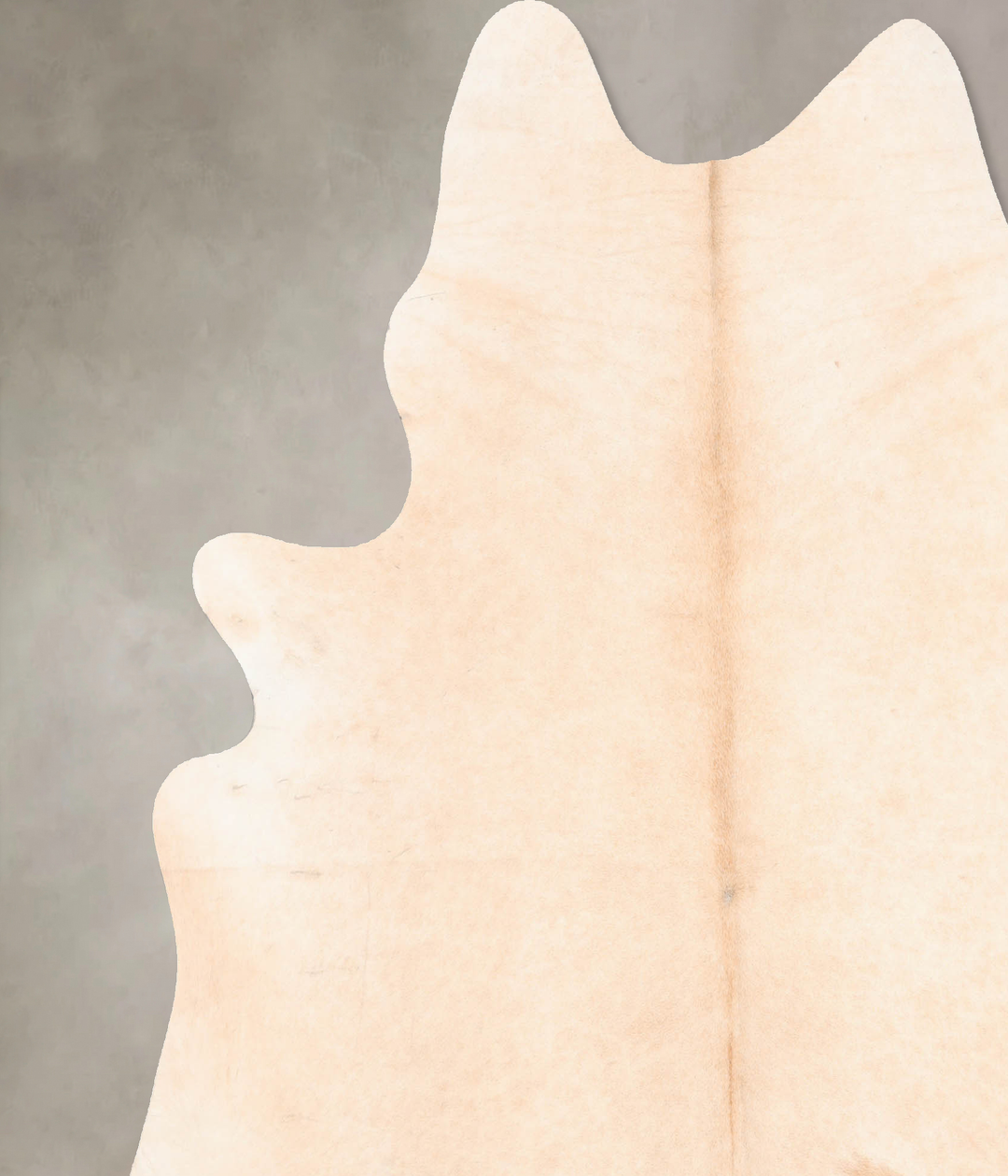 Ivory with Beige X-Large Brazilian Cowhide Rug 7'5"H x 6'7"W #B6903 by