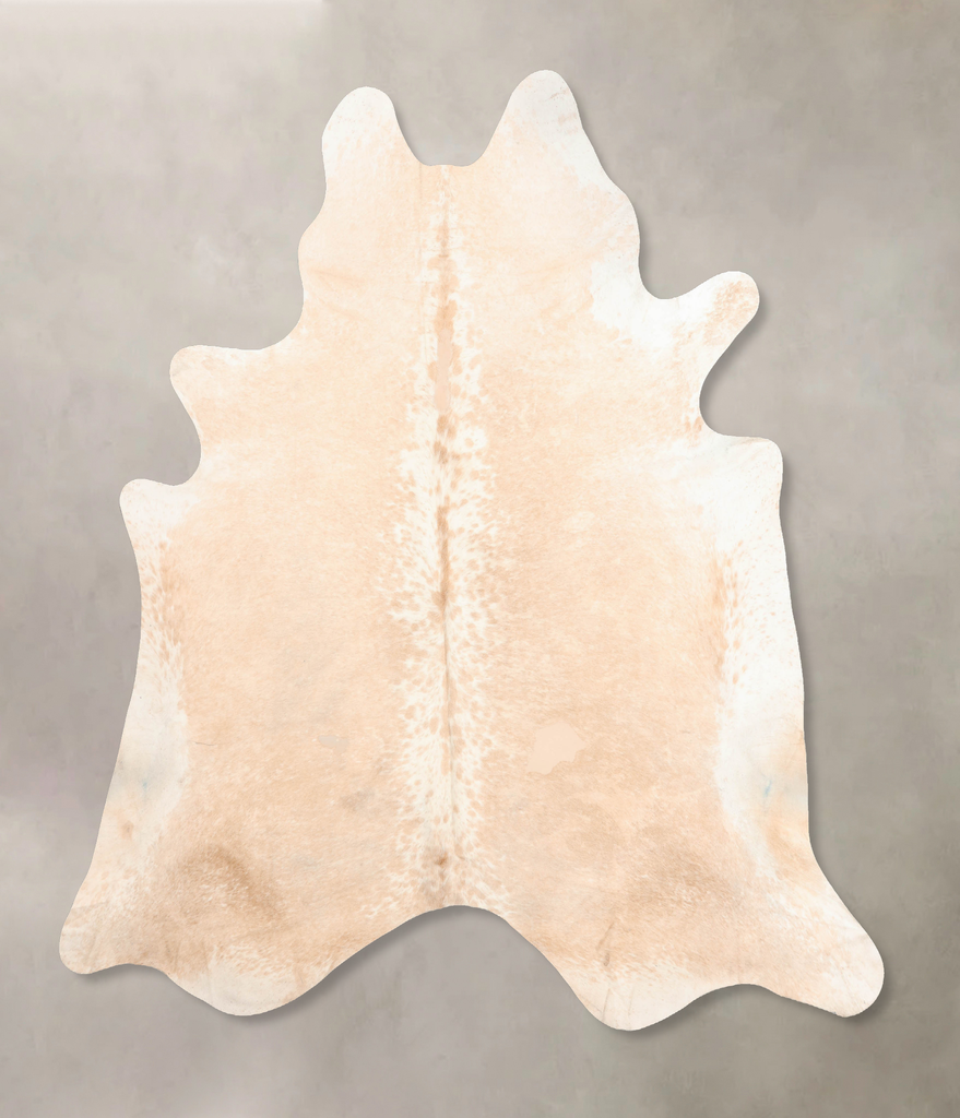 Beige XX-Large Brazilian Cowhide Rug 8'6"H x 7'5"W #B6935 by Hudson Hides
