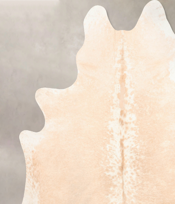 Beige XX-Large Brazilian Cowhide Rug 8'6"H x 7'5"W #B6935 by Hudson Hides