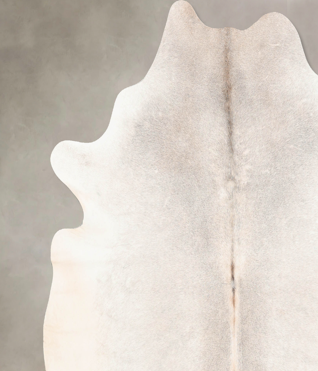 Light Grey X-Large Brazilian Cowhide Rug 7'4"H x 6'9"W #B6944 by Hudso