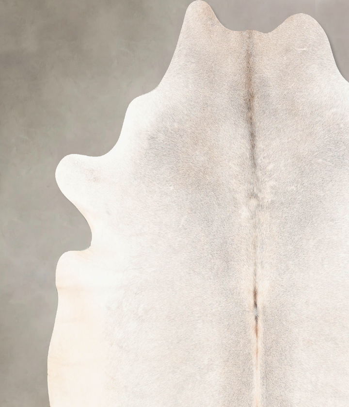 Light Grey X-Large Brazilian Cowhide Rug 7'4"H x 6'9"W #B6944 by Hudson Hides