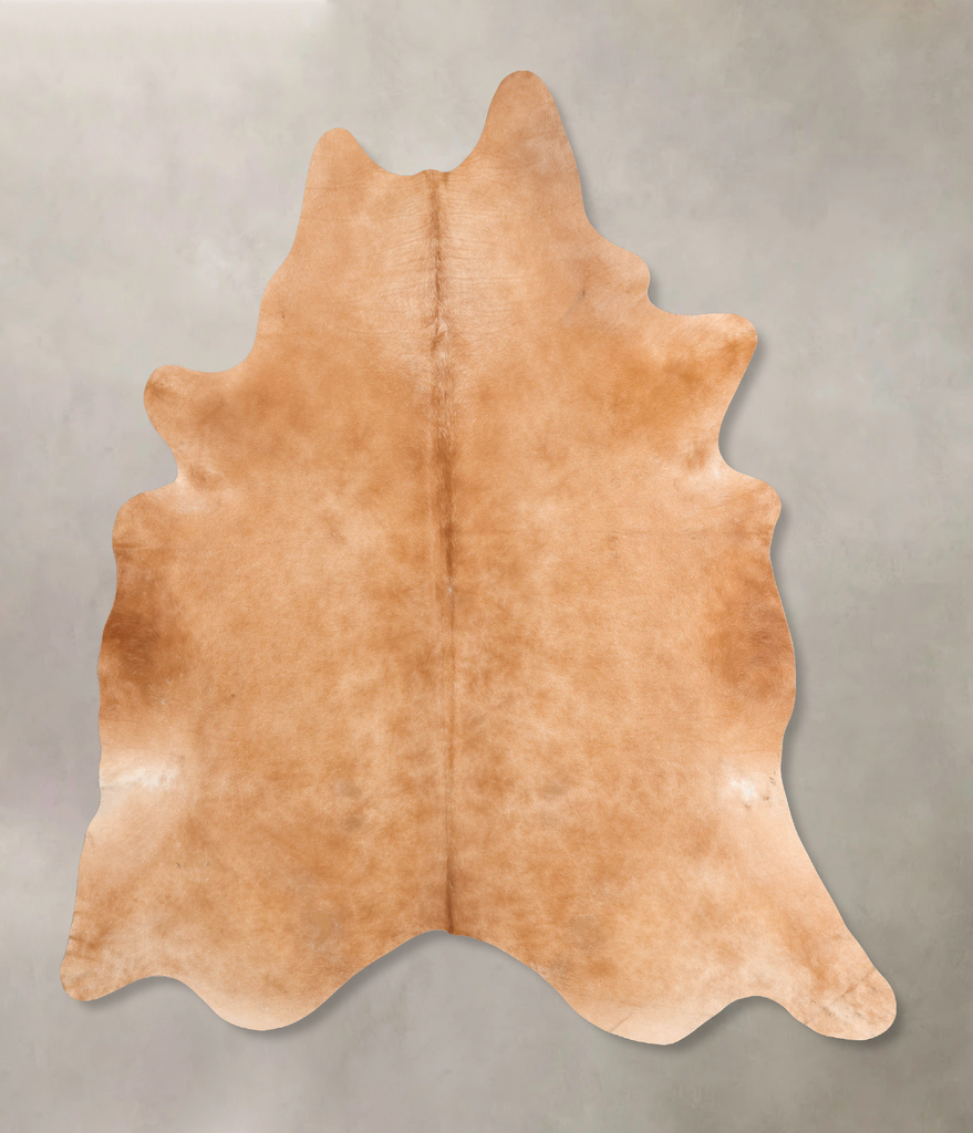 Beige XX-Large Brazilian Cowhide Rug 8'6"H x 7'4"W #B6978 by Hudson Hides