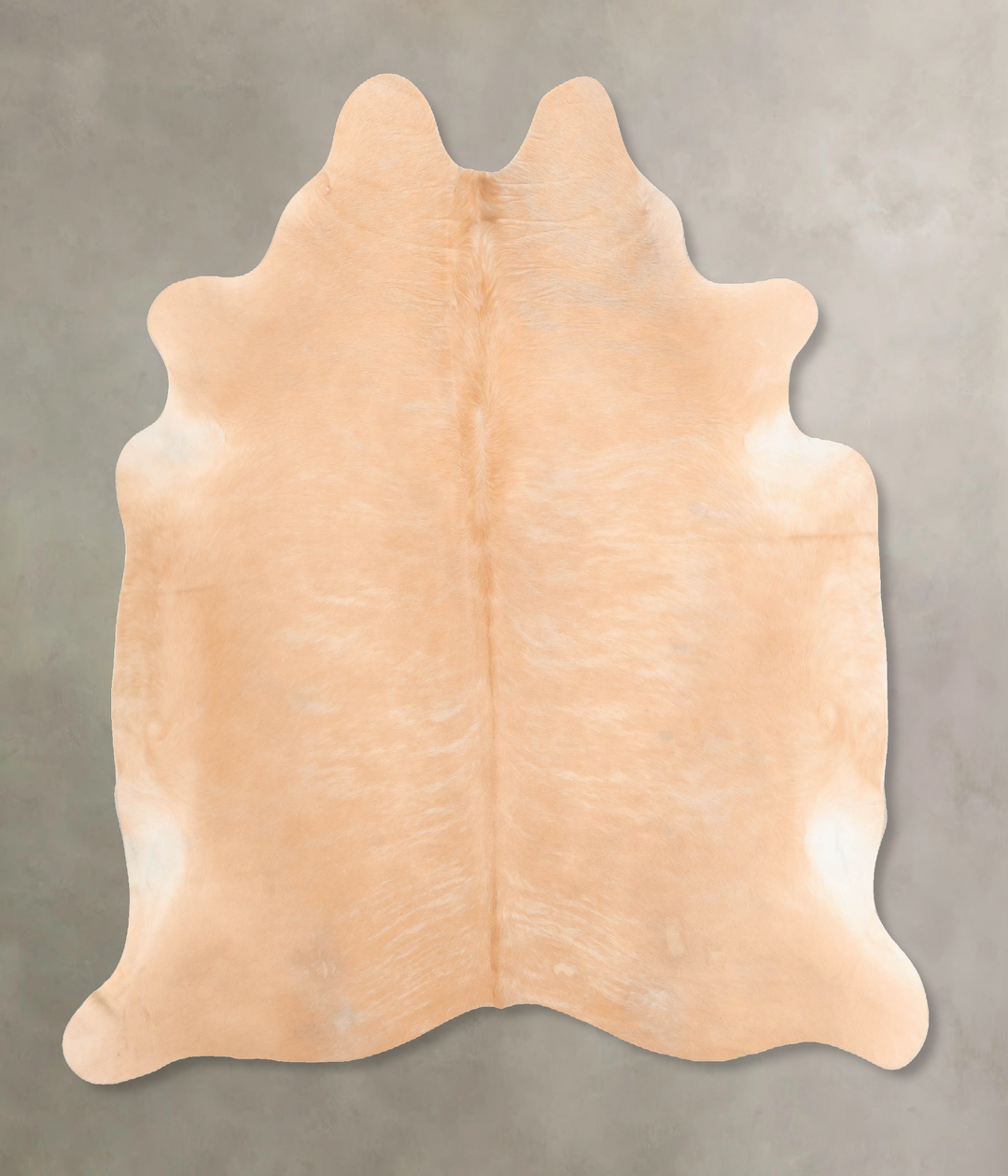 Beige X-Large Brazilian Cowhide Rug 6'3"H x 6'5"W #B6992 by Hudson Hid