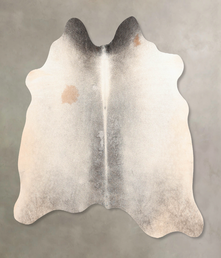Medium Grey Large Brazilian Cowhide Rug 5'7"H x 5'8"W #B6993 by Hudson Hides