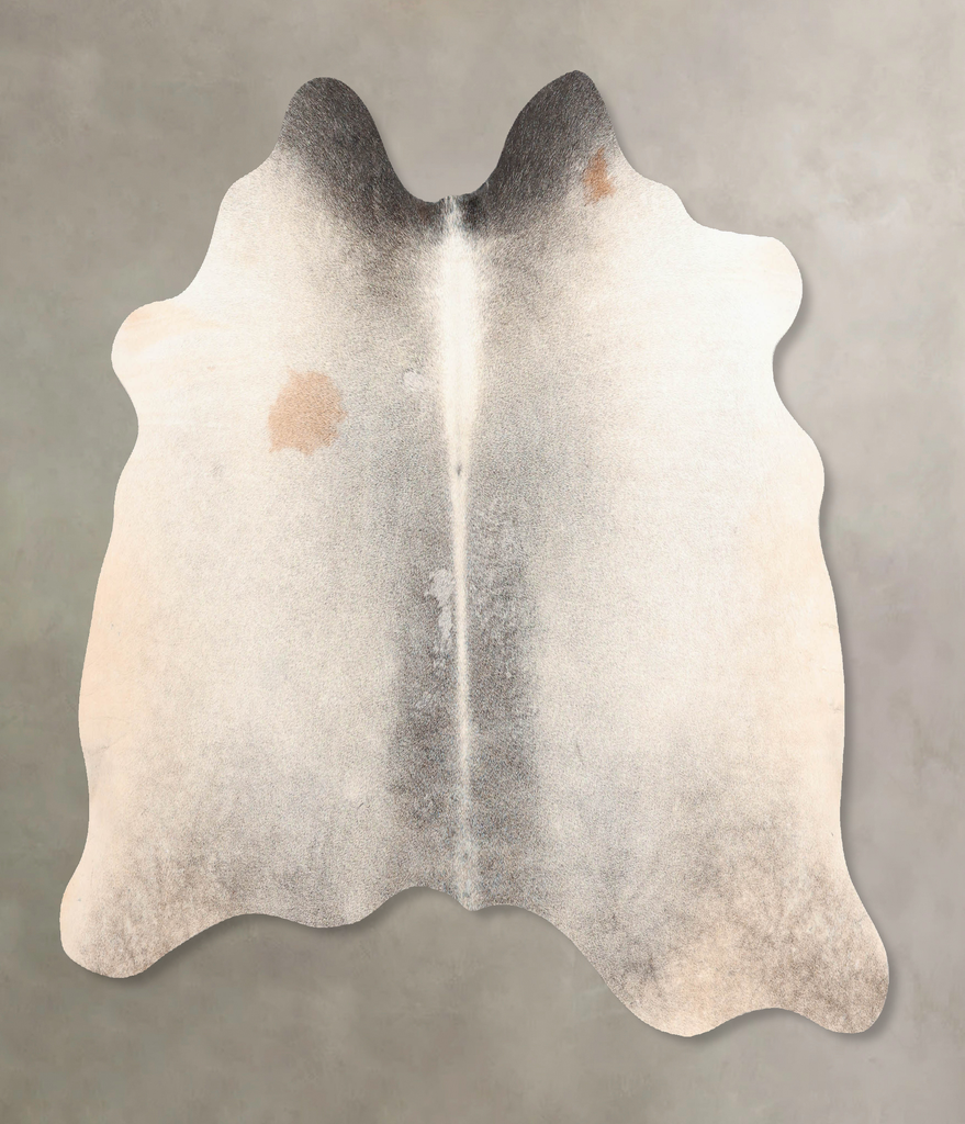 Medium Grey Large Brazilian Cowhide Rug 5'7"H x 5'8"W #B6993 by Hudson Hides