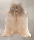Grey with Beige X-Large Brazilian Cowhide Rug 6'11"H x 5'10"W #B7030 by Hudson Hides