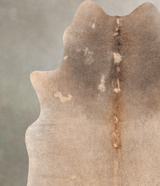 Grey with Beige X-Large Brazilian Cowhide Rug 6'11"H x 5'10"W #B7030 by Hudson Hides