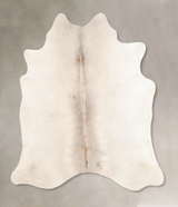 Grey with Beige X-Large Brazilian Cowhide Rug 6'9"H x 6'1"W #B7055 by Hudson Hides
