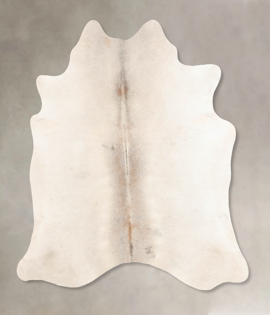 Grey with Beige X-Large Brazilian Cowhide Rug 6'9"H x 6'1"W #B7055 by Hudson Hides