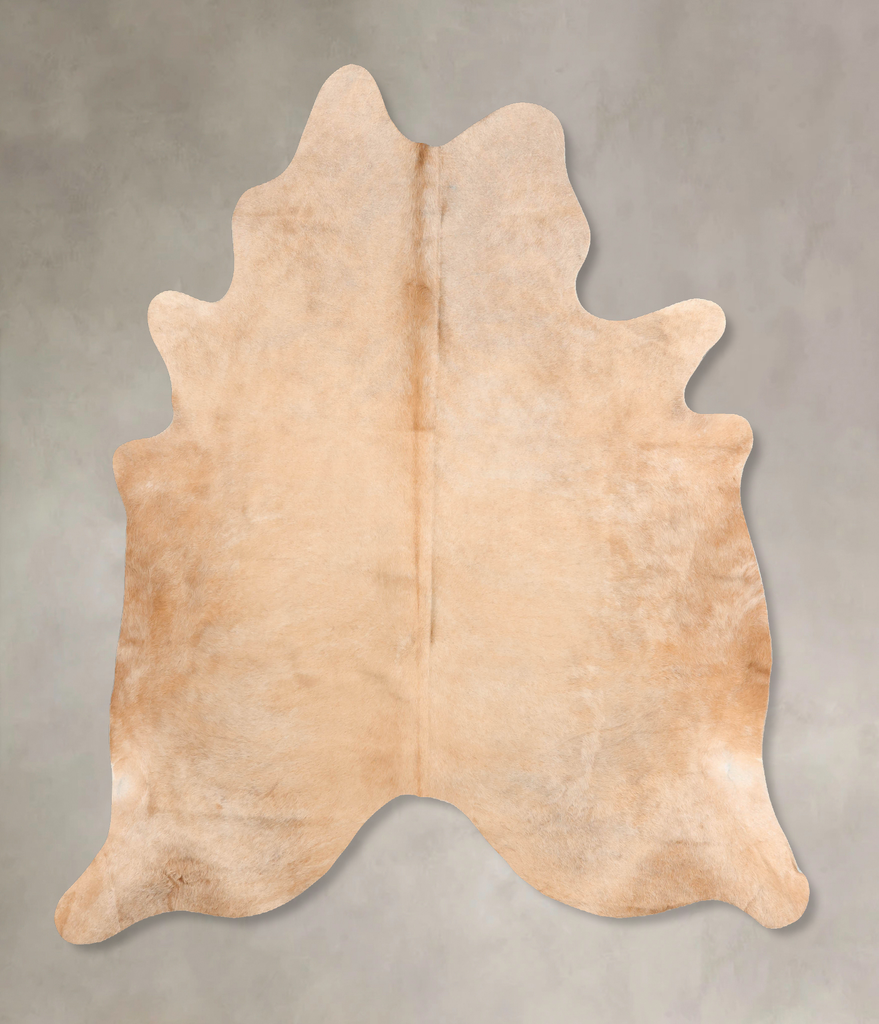 Beige X-Large Brazilian Cowhide Rug 6'10"H x 6'5"W #B7085 by Hudson Hides