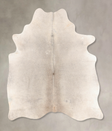 Medium Grey Large Brazilian Cowhide Rug 6'7"H x 5'9"W #B7087 by Hudson Hides