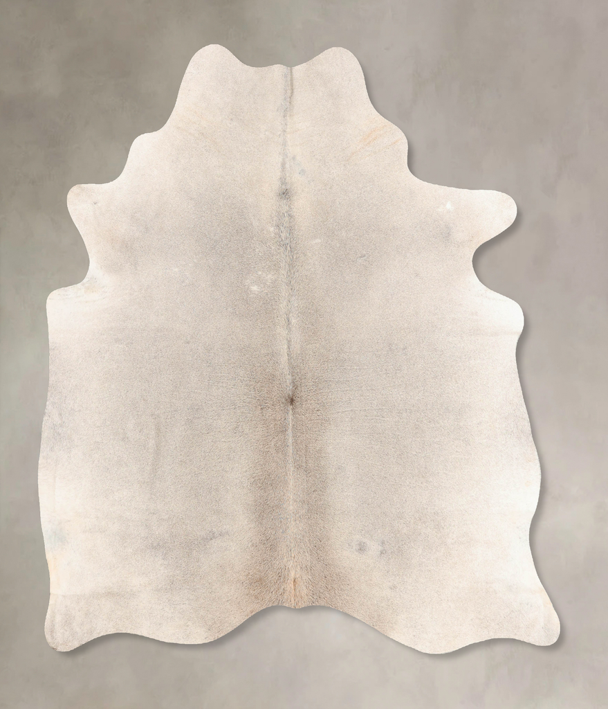 Medium Grey Large Brazilian Cowhide Rug 6'7"H x 5'9"W #B7087 by Hudson Hides