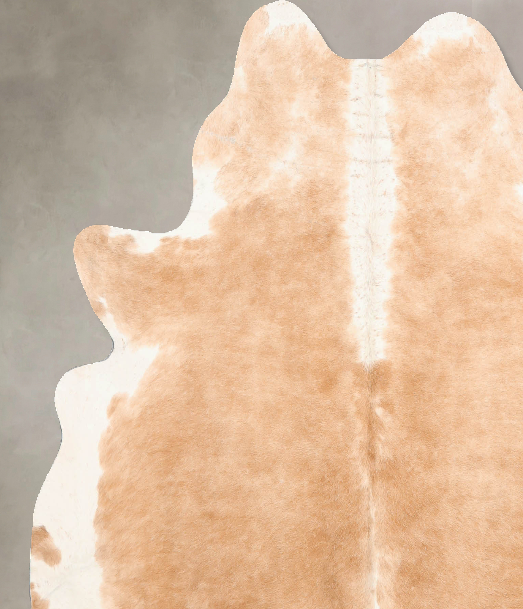 Beige and White Cowhide Rug #B7153