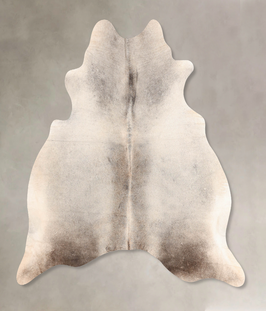 Medium Grey Large Brazilian Cowhide Rug 6'3"H x 6'1"W #B7155 by Hudson Hides