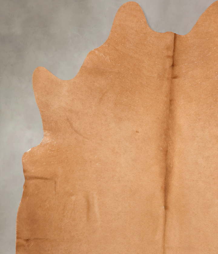 Beige X-Large Brazilian Cowhide Rug 6'11"H x 6'1"W #B7224 by Hudson Hides