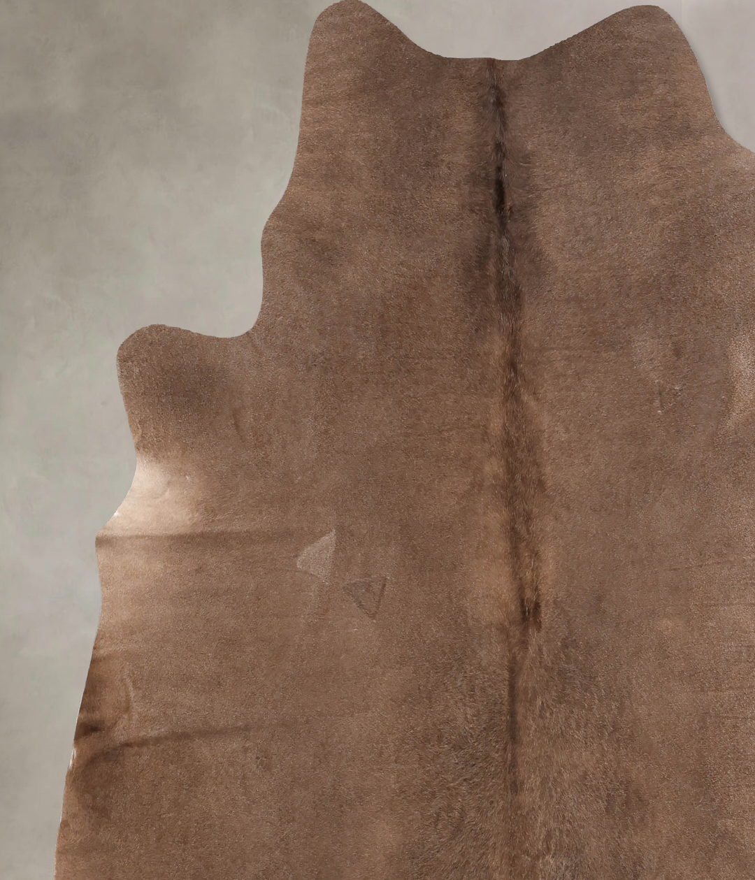 Taupe X-Large Brazilian Cowhide Rug 7'1"H x 6'4"W #B7285 by Hudson Hid