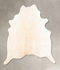 Ivory with Beige X-Large Brazilian Cowhide Rug 7'0