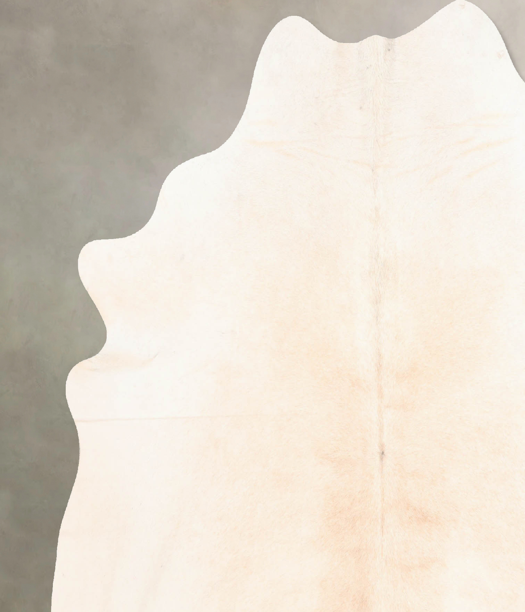 Ivory with Beige X-Large Brazilian Cowhide Rug 7'0"H x 5'11"W #B7299 b