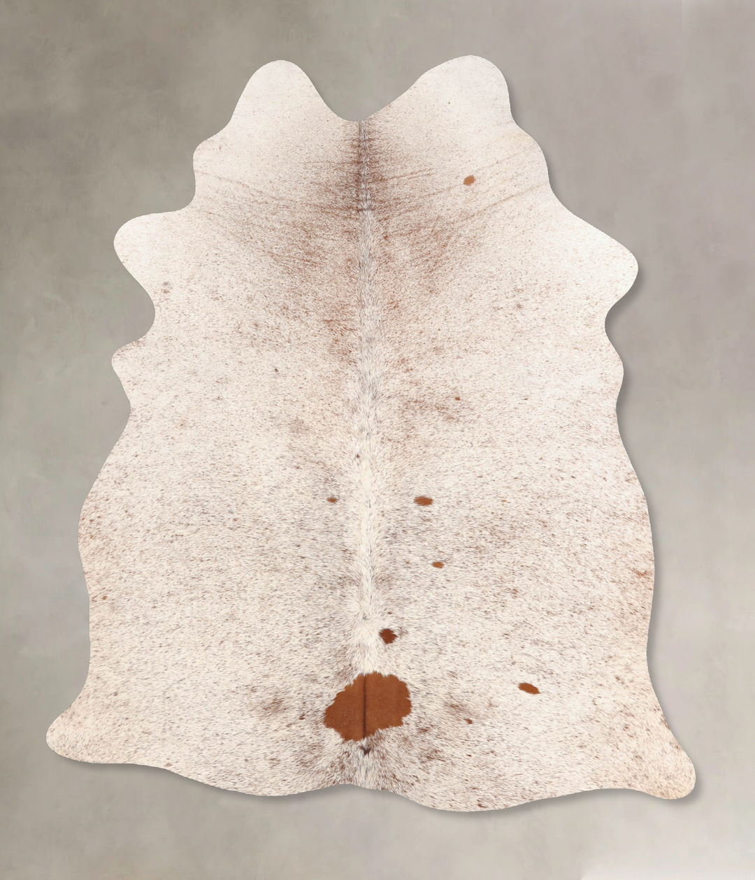 Salt and Pepper Brown Large Brazilian Cowhide Rug 6'10"H x 4'10"W #B73