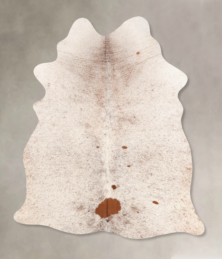 Salt and Pepper Brown Large Brazilian Cowhide Rug 6'10"H x 4'10"W #B7358 by Hudson Hides