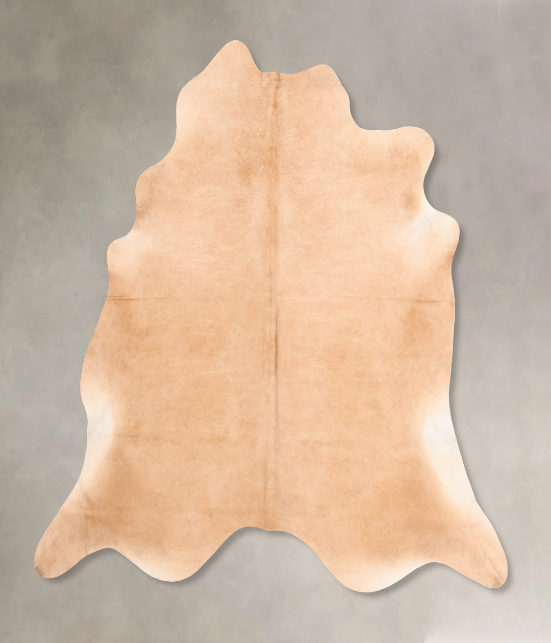Beige X-Large Brazilian Cowhide Rug 6'9"H x 6'8"W #B7403 by Hudson Hid