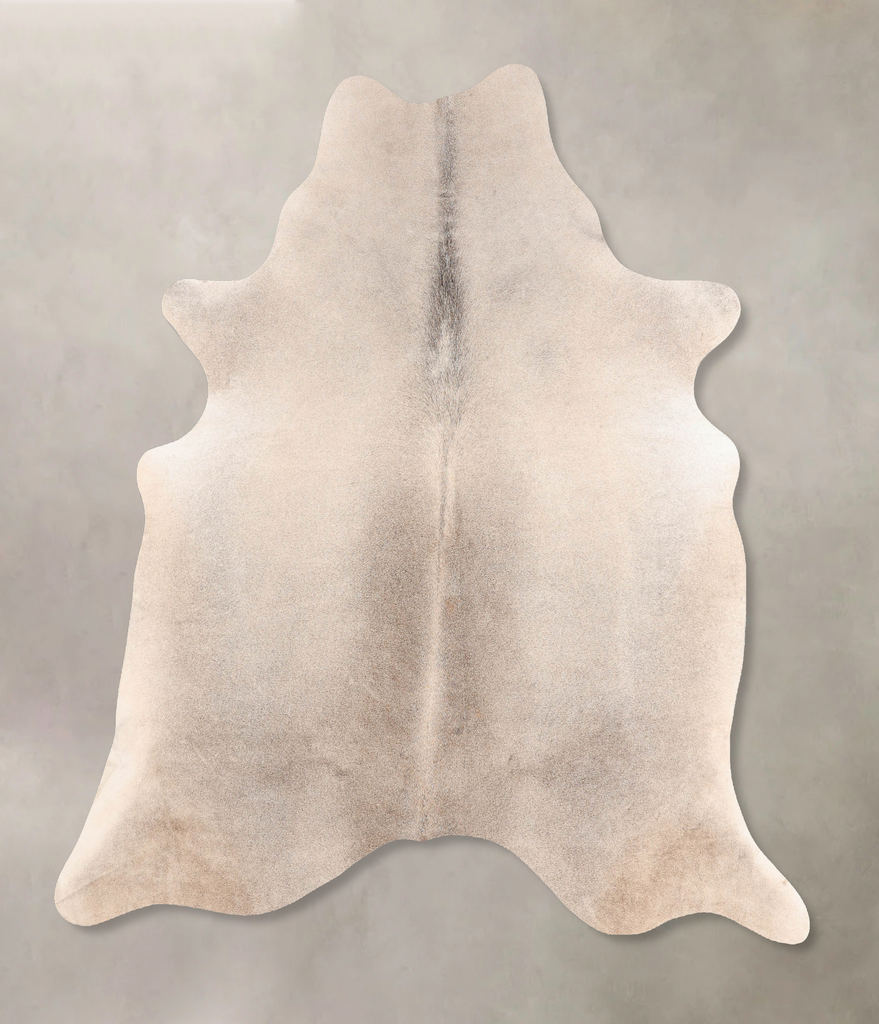 Medium Grey X-Large Brazilian Cowhide Rug 6'9"H x 6'0"W #B7457 by Hudson Hides