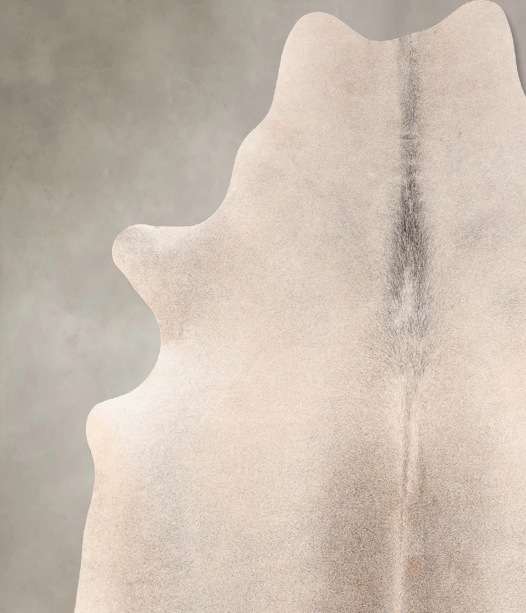 Medium Grey X-Large Brazilian Cowhide Rug 6'9"H x 6'0"W #B7457 by Huds