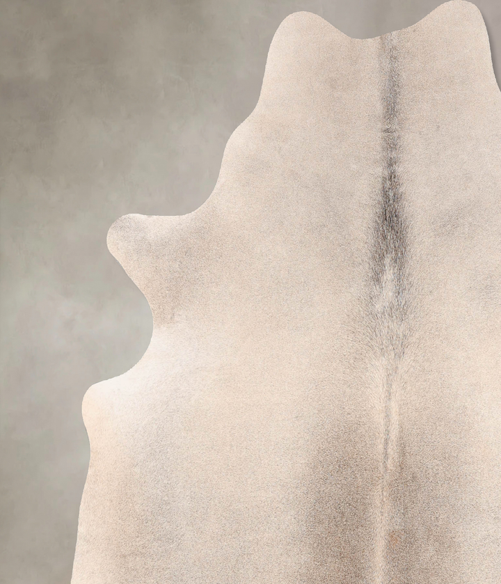 Medium Grey X-Large Brazilian Cowhide Rug 6'9"H x 6'0"W #B7457 by Hudson Hides