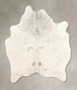 Salt and Pepper Black Large Brazilian Cowhide Rug 6'10"H x 5'8"W #B7515 by Hudson Hides