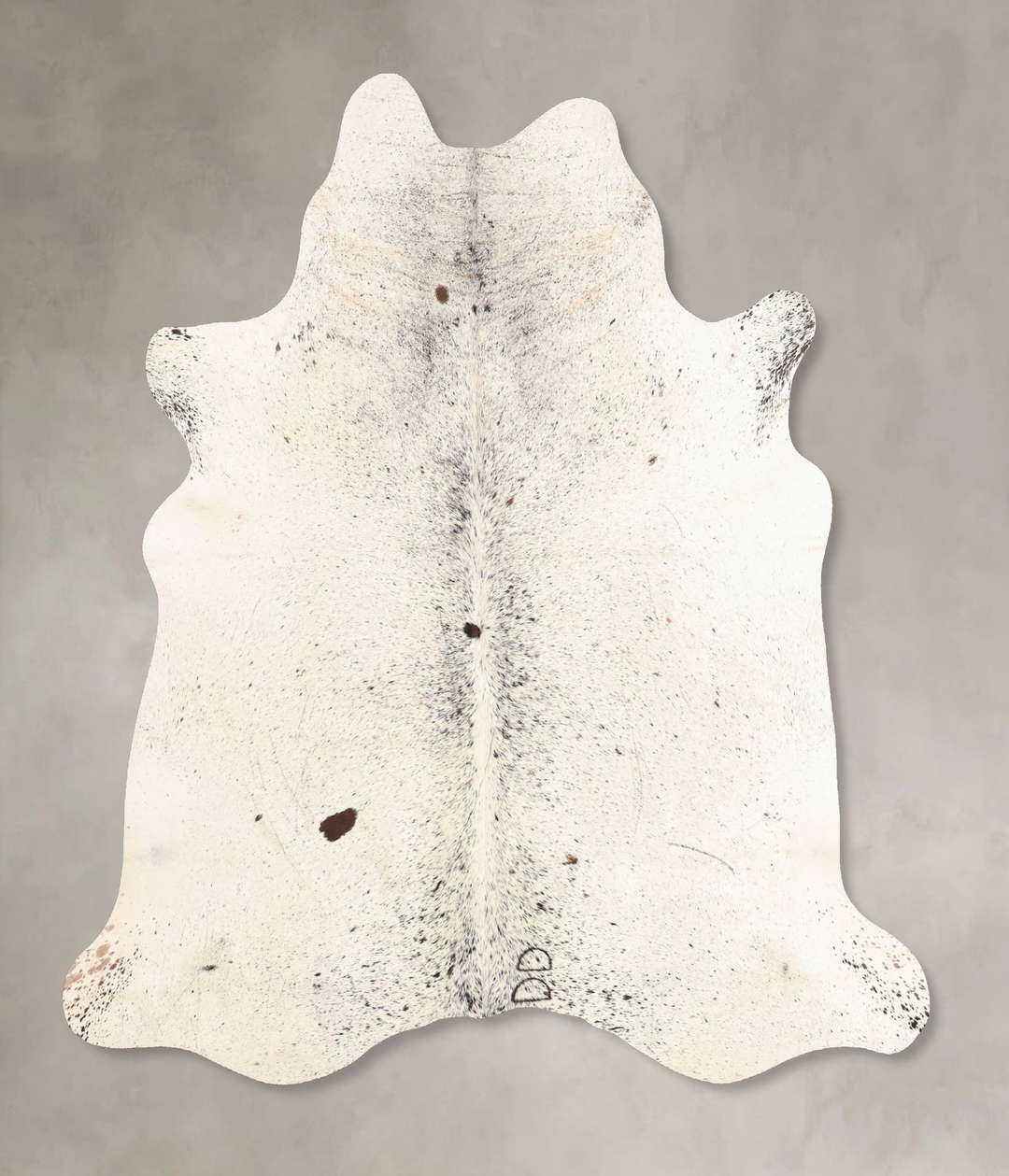 Salt and Pepper Black X-Large Brazilian Cowhide Rug 6'6"H x 6'4"W #B75