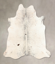 Salt and Pepper Black X-Large Brazilian Cowhide Rug 6'6"H x 6'4"W #B7517 by Hudson Hides