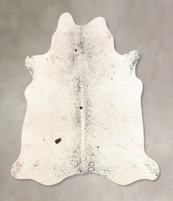 Salt and Pepper Black X-Large Brazilian Cowhide Rug 6'6"H x 6'4"W #B7517 by Hudson Hides