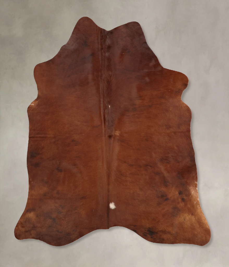 Medium Brindle X-Large Brazilian Cowhide Rug 6'10"H x 6'0"W #B7530 by Hudson Hides