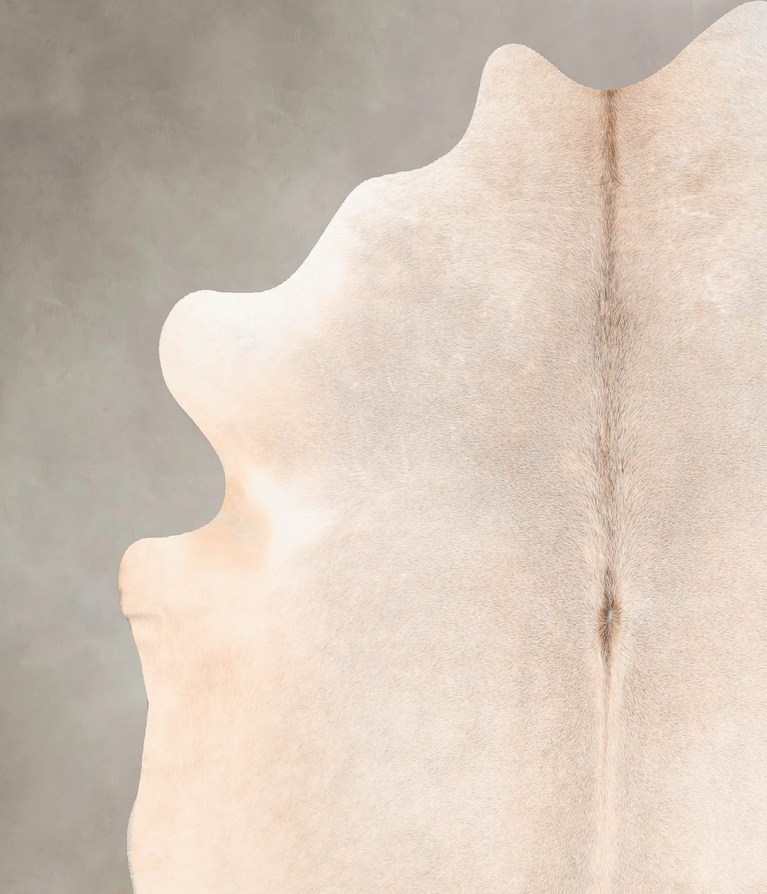 Grey with Beige X-Large Brazilian Cowhide Rug 7'4"H x 6'9"W #B7591 by 