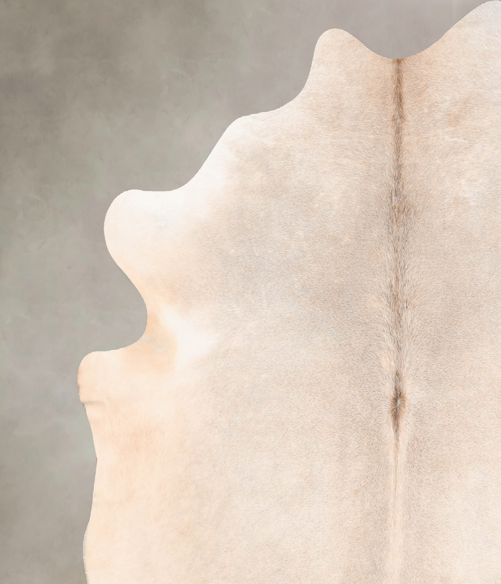 Grey with Beige X-Large Brazilian Cowhide Rug 7'4"H x 6'9"W #B7591 by Hudson Hides