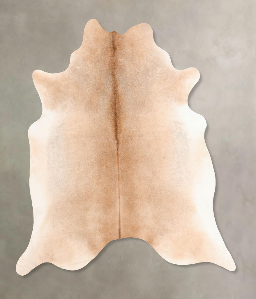 Grey with Beige X-Large Brazilian Cowhide Rug 7'1"H x 6'6"W #B7592 by Hudson Hides