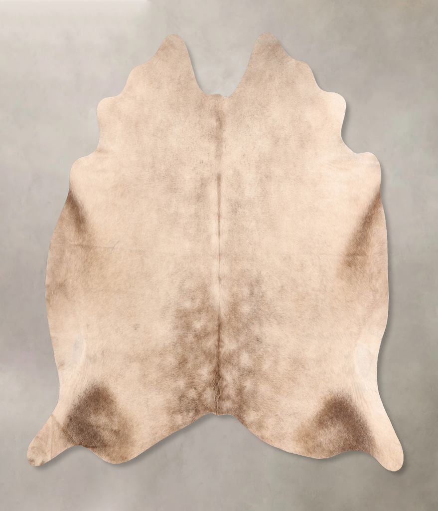 Champagne X-Large Brazilian Cowhide Rug 6'2"H x 6'8"W #B7600 by Hudson Hides